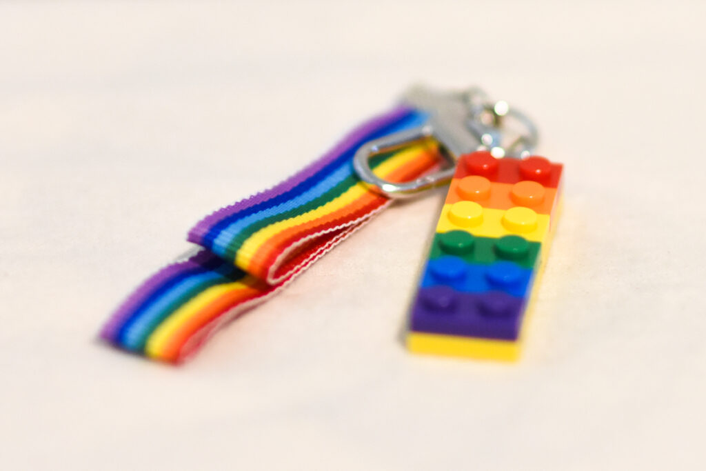 Pride Lego Keychain